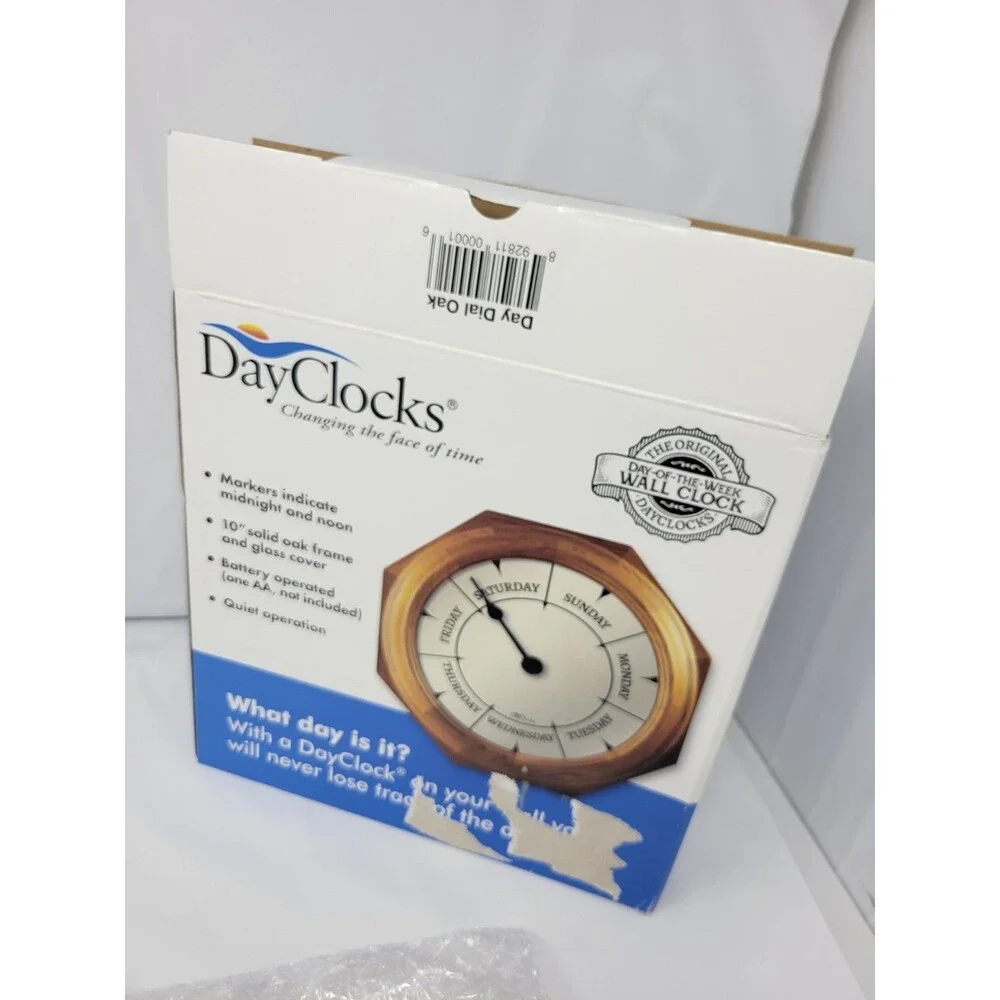 DayClocks Classic Day of the Week Wall Clock 10